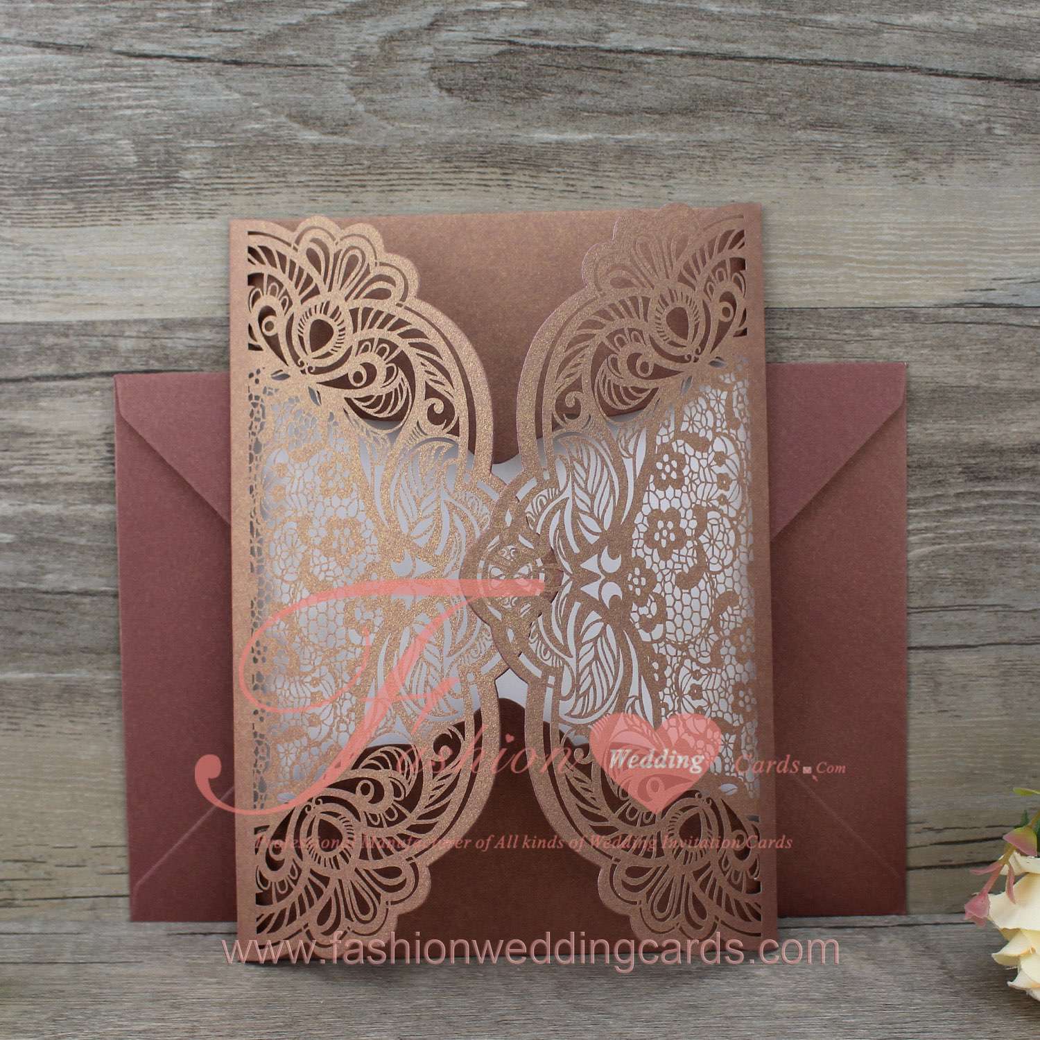 Luxury Laser Cut Lace Wedding Invitations Sydney